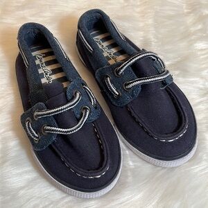 Hanna Andersson Navy Preppy Boat Shoes